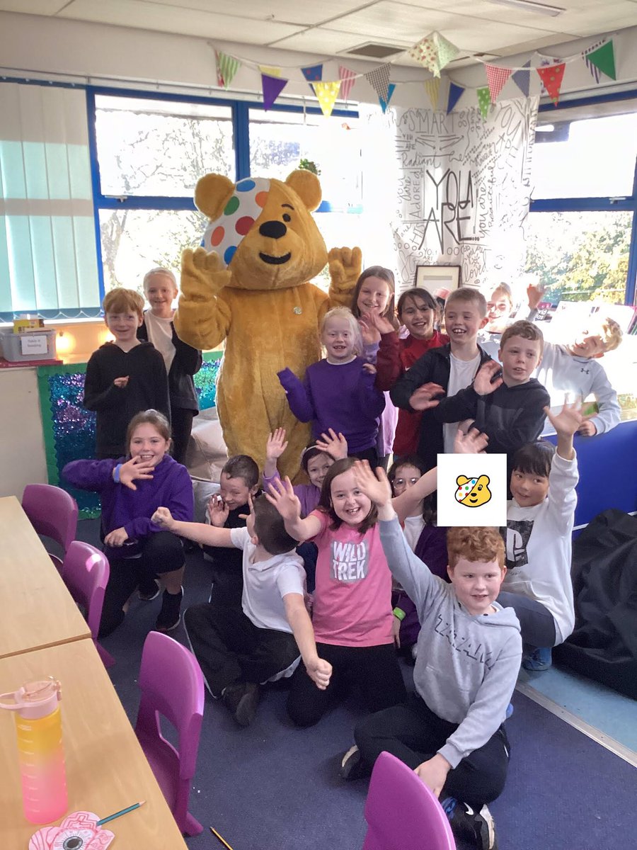 MountPSWallasey's tweet photo. We had a special visitor yesterday! The children were very excited to meet Pudsey 🧸 Huge thank you to @AsdaCommunity https://t.co/71Fb2W8OEc
