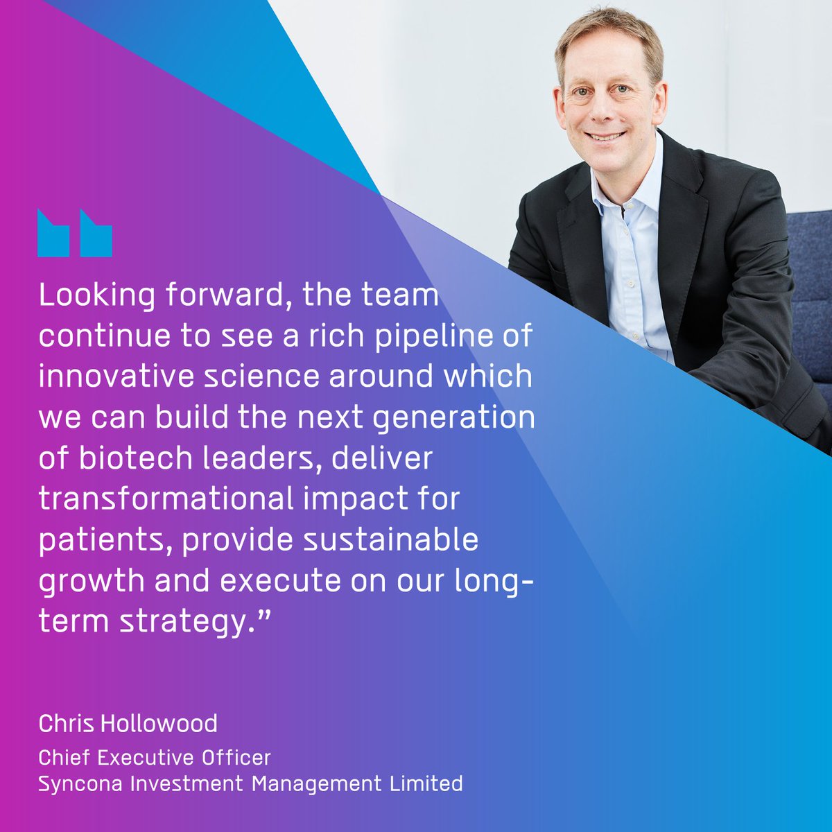 Syncona is pleased to announce its Interim Results for the 6-month period ending 30 September 2023. To read the full announcement, please visit the following link: synconaltd.com/investors/resu…