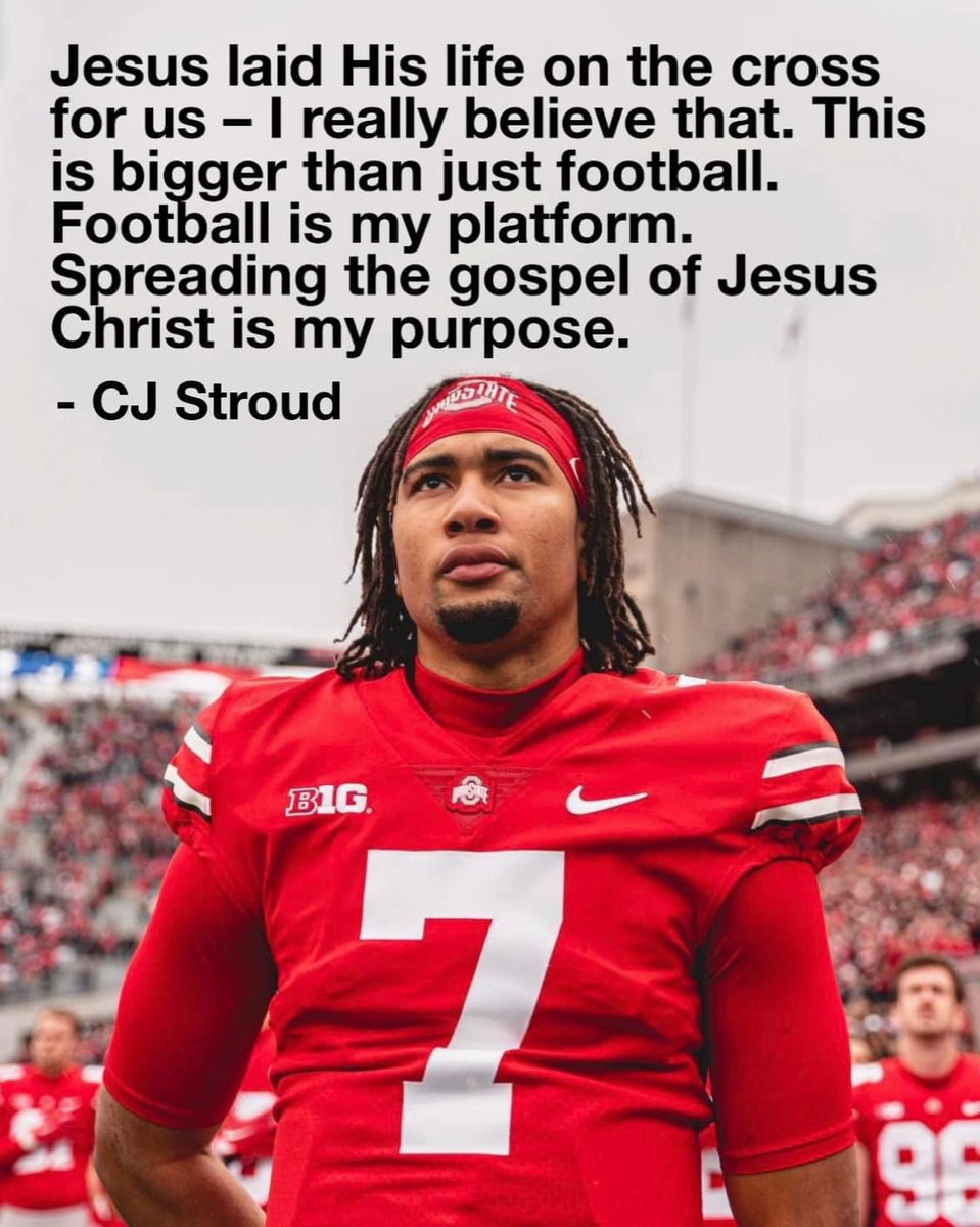 Just realized the best rookie in the NFL is a Christian who gives glory to Jesus Christ every opportunity he gets