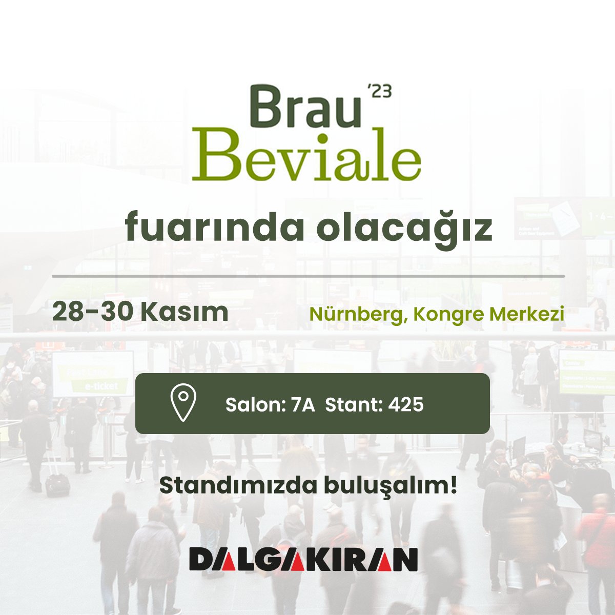 We will be at Brau Beviale! Mark your calendars for a must-attend event, and don't forget to stop by our booth!

-

28-30 Kasım tarihleri arasında içecek sektörünün öncü etkinliği olan Brau Beviale Fuarında olacağız!

#BeverageIndustry #braubeviale #myBeviale