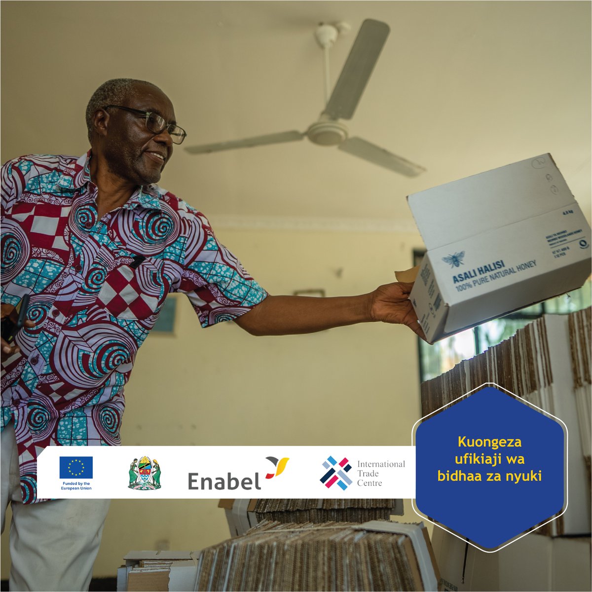 BEVAC_TZ's tweet photo. Tunajenga uunganisho kati ya wanufaika wetu na majukwaa ya biashara ya bidhaa za nyuki. Tumewezesha ushiriki wa makampuni kadhaa katika maonyesho mbalimbali katika mikoa na nchi tofauti, kueneza ufikio wa bidhaa za nyuki kutoka Tanzania.

#BEVAC #AsaliniMali #AsaliniMaendeleo https://t.co/Jkas5e6OSN