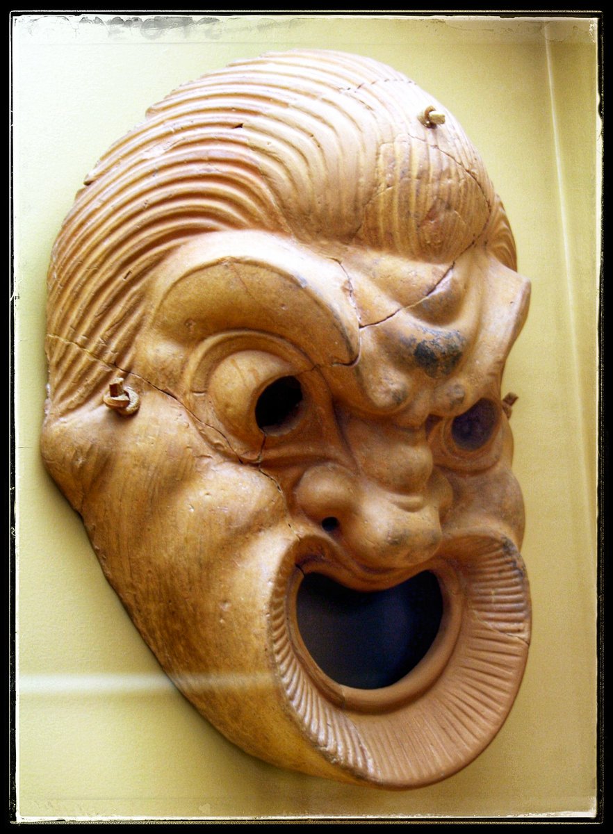 sistoryhistory's tweet photo. Out today..."Ancient Greece- Show Time!"

We discuss this cute little chap🎭

#historypodcast #sensory #classicspodcast #classicstwitter #ancientmed #classicalathens #ancienttheatre
(Photo credit: Giovanni Dall'Orto,  9 November 2009, mask in the Ancient Agora Museum in Athens) https://t.co/qdKHfLfysK