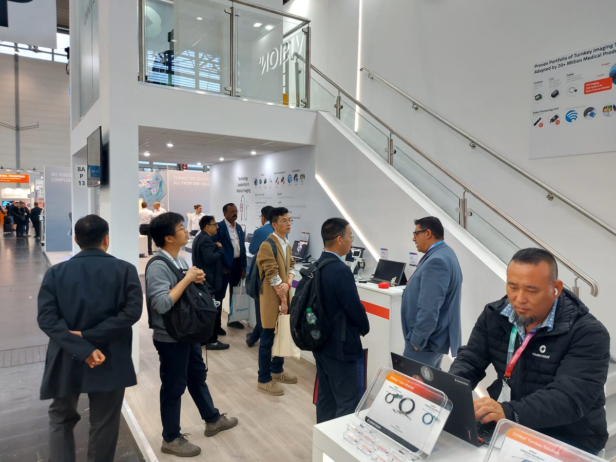 OMNIVISION_NEWS's tweet photo. 📢 It's the final day of #COMPAMED2023! Don't miss the chances to talk with our #InfiniteIngenuity team about latest breakthroughs in medical imaging technology at our booth and witness the future of healthcare firsthand. #MedicalInnovation #medicaldevice https://t.co/iC6ZEcB4CI