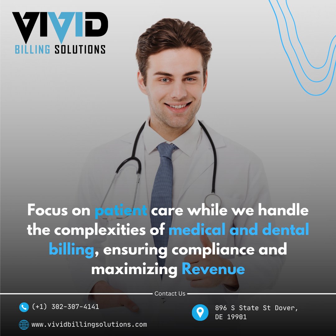 Vividbilling's tweet photo. USA's No 1 medical and dental billing company.
https://t.co/48n6dU4opP
email:info@vividbillingsolutions.com 
#psychiatrist #cardilogist #pediatricians #anesthesiologist #dentist #medicalbilling #medicalbillingandcoding #medicalcoding #medicalcredentialing  #physicians #providers https://t.co/rKoNTb9Oxm