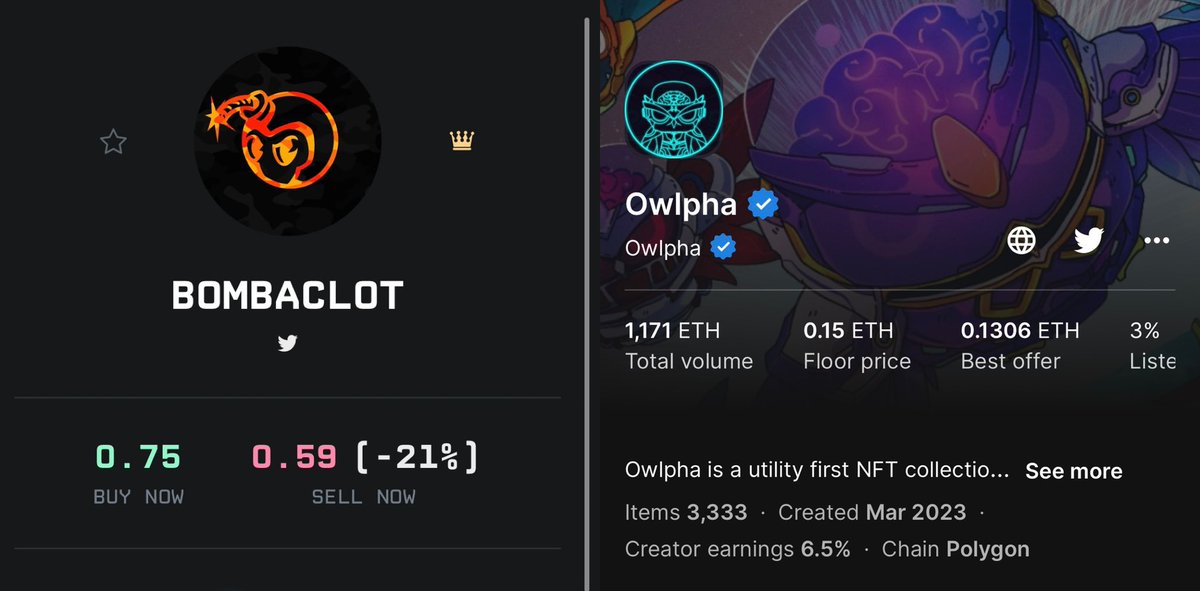 RealSolKing's tweet photo. @OwlphaNFT and @bombaznft are so called #bluechip by @MrMintETH โฆ
U want meme of the day? Read detail in Owlpha pic- โUtility first NFTโ ๐
#scamverse #MNFST @0xPolygonLabs #solana #matic #NFT https://t.co/mFqYrrngWH