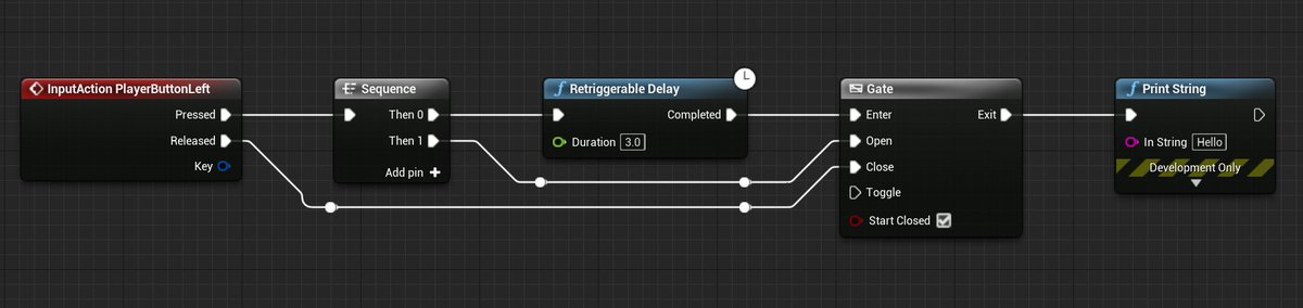 n1sh1_vr's tweet image. 再掲だけど、UE4での長押し判定の実装方法考案したので貼っておきます。
シンプルだけどオススメ。qiita.com/n1sh1_vr/items…
#UnrealEngine4
