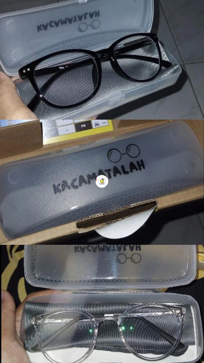 discountfess's tweet photo. Df barangkali ada yg belum tau promo kacamata ini, dia beli frame free lensa, aku beli 2, 1 minus 1 silinder buat cowo, dapet di harga under 50k/item, adminnya ramah, gas kalo mau co biasanya dia live di jam 13.30 https://t.co/uvJI4CCDpC