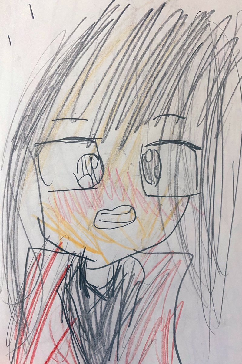 kum0kun's tweet photo. 自由帳の絵🖼️
自由帳の消費が激しい😂
#子供の絵 https://t.co/6cT7UGLFiJ
