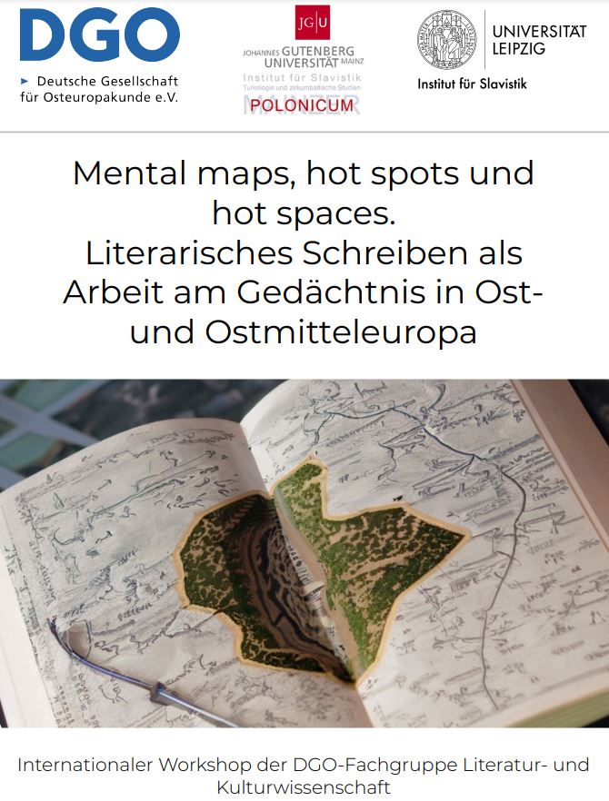 Morgen beginnt die Tagung der <a href="/DGO_Berlin/">Deutsche Gesellschaft für Osteuropakunde e.V.</a>-Fachgruppe Literatur- und Kulturwissenschaft: "Mental maps, hot spots und hot spaces. Literarisches Schreiben als Arbeit am Gedächtnis in Ost- und Ostmitteleuropa".

➡️17.-18.11. an der <a href="/UniLeipzig/">UNIVERSITÄT LEIPZIG</a> 

<a href="/uni_mainz/">Universität Mainz</a> <a href="/PLInst_Leipzig/">Polnisches Institut Berlin – Filiale Leipzig</a>
