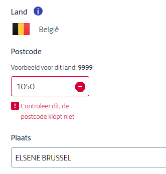 bernetteke's tweet photo. @PostNL Code Belgie wordt online niet geaccepteerd bij pakketverzending. 1050 Elsene
Wat nu? https://t.co/hIqq5f03H4