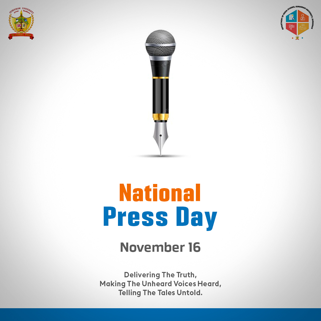 MediaStudiesggu's tweet photo. "Freedom of the press is not just important to democracy, it is democracy".

-National Press Day 2023

@gurugramuniver1
#NationalPressDay2023 #NationalPressDay https://t.co/ezS0iQxCBE