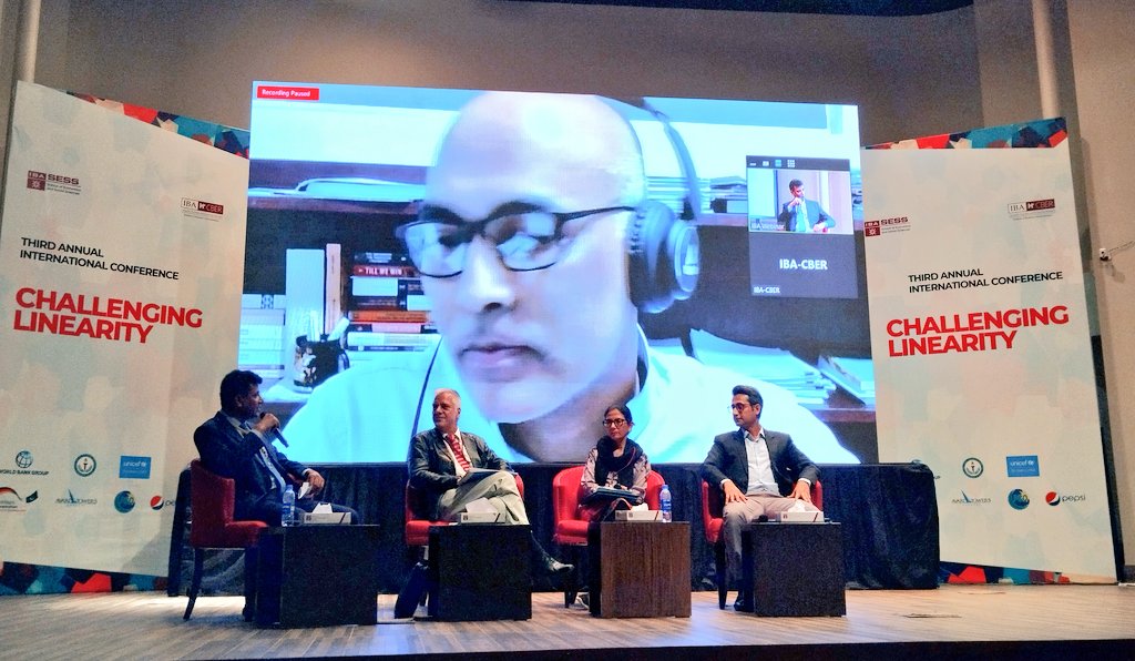 UmemaSiddiqi's tweet photo. #NowHappening a panel discussion on "Path to Sustainable Energy Futures in Developing Countries", moderate by @JunaidAlamMemon at #ChallengingLinearity #CBERCON2023 

@ibakarachi @IBACBER @sess_iba https://t.co/scrf2KoP0q
