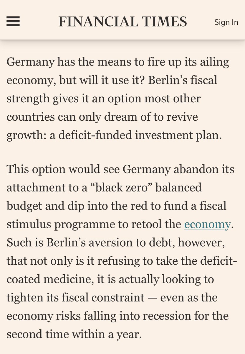 bertpsch's tweet photo. Auch das gefährliche sozialistische Kampfblatt @FT war in der Vergangenheit leider zu verblendet, um die „höhere Weisheit“ (Christian Lindner) der deutschen Fiskalregeln zu erkennen. https://t.co/BwnTCWAjtq