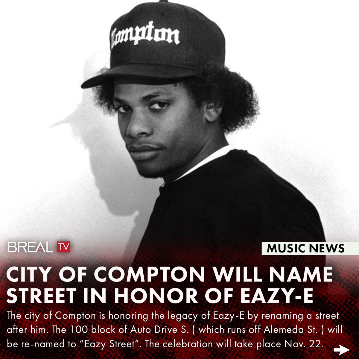 Salute To The City of #Compton ‼️ #EazyE #BREALTV 📺
