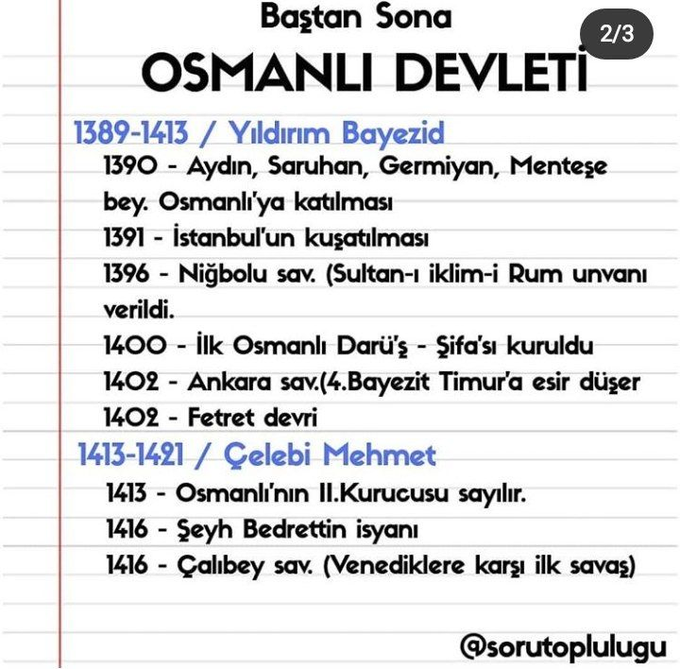 10Sinavhaz's tweet photo. ☑️ Baştan Sona Osmanlı Devleti☑️ https://t.co/qTZV4KYtdN