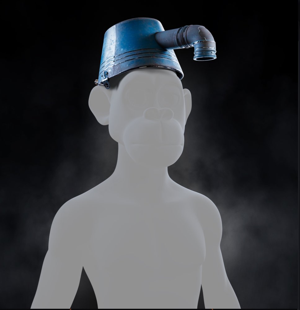 satoshiblackcat's tweet image. #ApeTraitOfTheDay Drip Bucket 🪣 
 Glad I’ve got one of these , I’m not gonna burn it . Never . This is classic . The Drip Father . The first ever famous trait . The OG . #Dripbucket We need a Drip Trait Group . This is serious . 💧