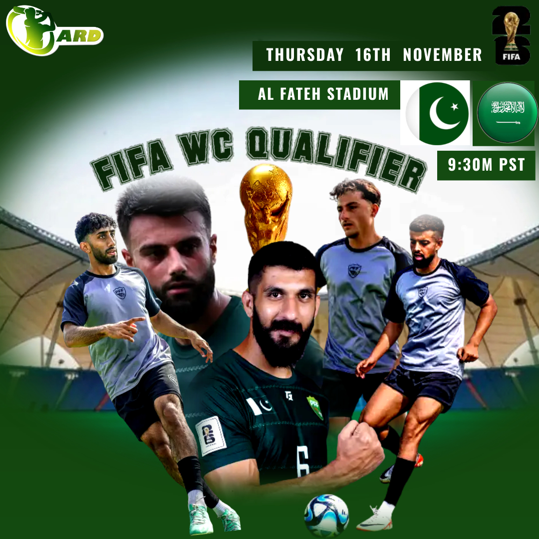 ROOTING FOR YOU, SHAHEENS👊👊

Best of Luck to Pakistan Football Team for WC Qualifier against Saudi Arab⚽️🔥

📸: @Ahmad_Pak_ 💥

#fifa2026worldcupqualifiers #FIFAWCQ #FIFA #KSAvsPAK #RobertoMancini #dilsayfootball #PakistanFootball #FifaWorldCup2026 #AsianQualifiers ||ARD