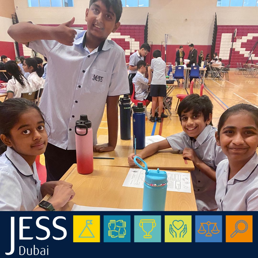 JESSDubai's tweet photo. Year 6 from Jumeirah took part in the Dubai Maths Super League competition at Kent College. They worked collaboratively to solve problems and had a fantastic time testing their maths and logic skills. 

#JESSMaths #DMSL https://t.co/WvtlaIPL0M