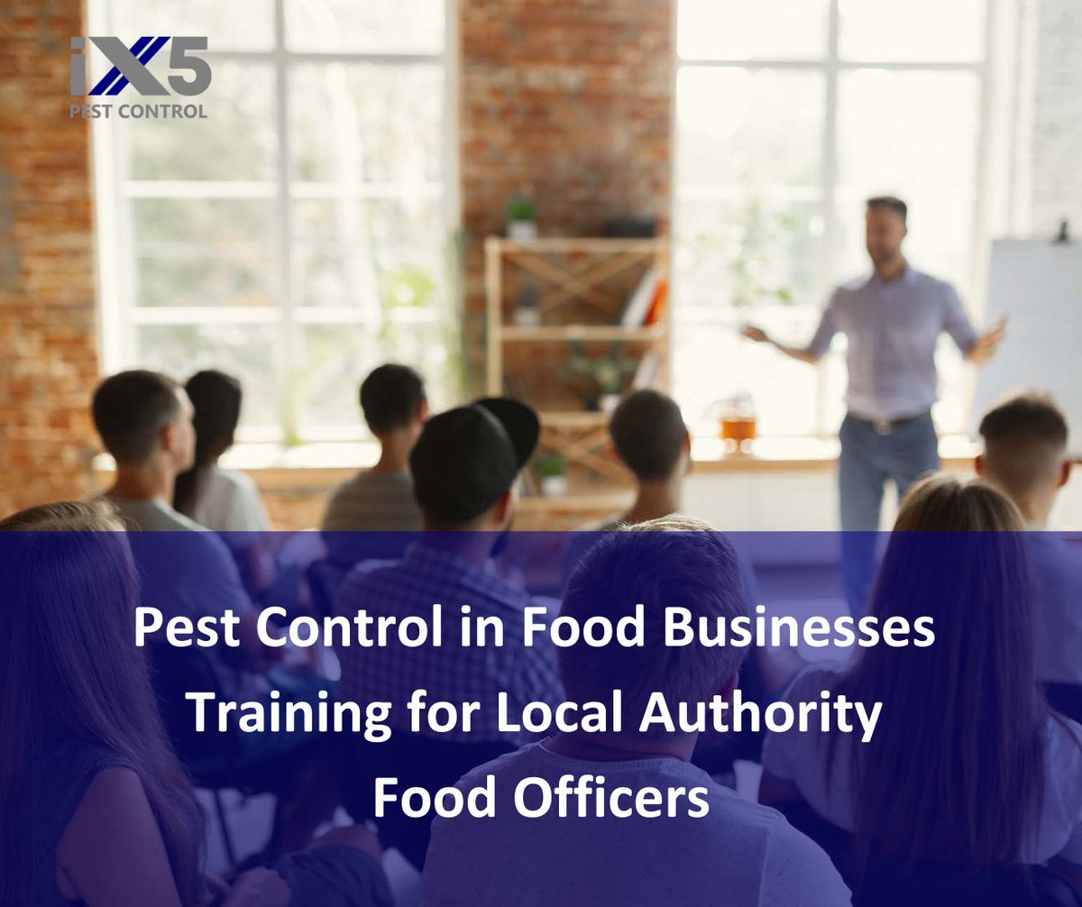 iX5uk's tweet photo. We are committed to providing high-quality training for those responsible for maintaining the safety and health standards of our communities. Introducing our training course Pest Control in Food Businesses https://t.co/oIUKZmiTTQ #PestControl #LocalAuthority #CPD #FoodOfficers https://t.co/eTNe2jGEaZ