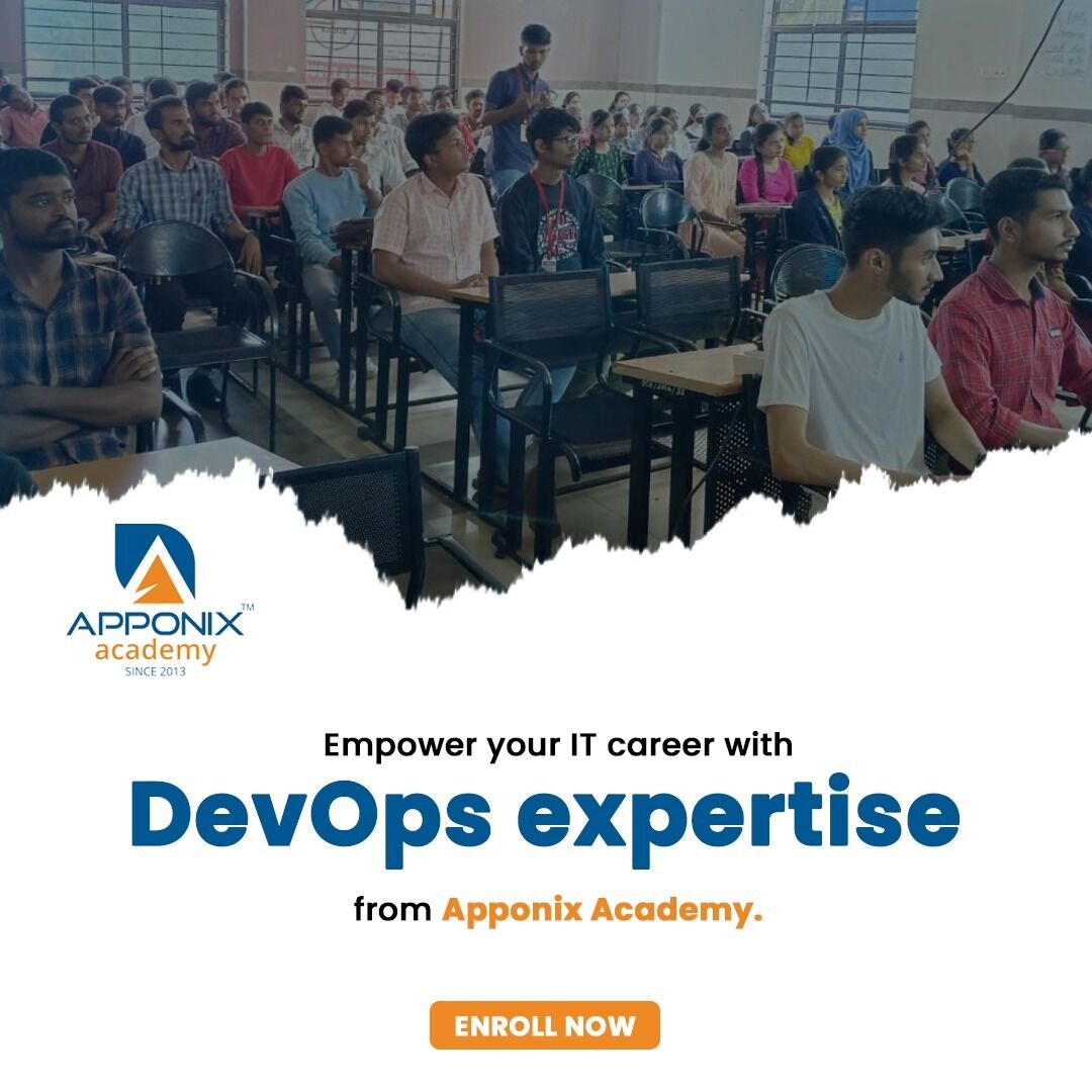 apponix's tweet image. Mastering the art of DevOps at Apponix Academy 🚀💻 #DevOpsExperts #ApponixAcademy