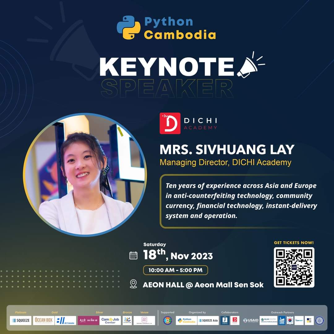 massa142's tweet photo. The Python event in Cambodia  #PythonCambodia2023 will be held this weekend on November 18 🇰🇭 🎉

This event was started from scratch by community members, then over 200 people applied for this.
I'm looking forward to hearing many interesting talks!
https://t.co/aEIZT0QOkR https://t.co/afWc4ezXCs