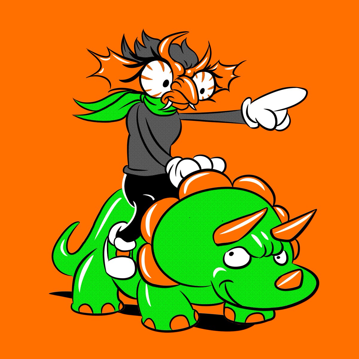 Iarinsi_Wilka's tweet photo. Días random 📷
#noviembre #cartoons #dibujo #miniatura #caricatura #Dinosaurio #personaje #supay #riders #color #draw #digitalart #random https://t.co/ME1351hKUX