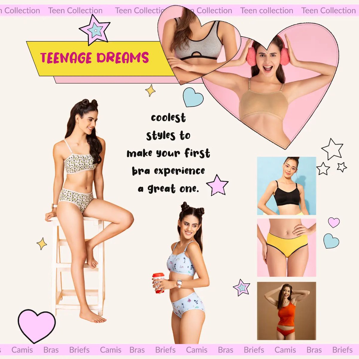 Cloviafashions's tweet photo. Stepping into the exciting world of adolescence!
Celebrate this milestone with comfort, confidence, and style in our teenage bra & brief collection. 🌟👭🏻
#childrensday #teenagerbra #lingerie #bra #teencollection #Clovia #CloviaBiggestDiwaliSale https://t.co/JpHRwxvbfM