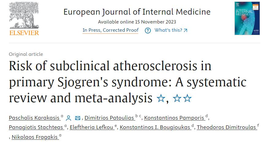 2 NEW PAPERS were published recently in high impactful methodological and clinical journals! Very proud by the remarkable achievements of this research team!
doi.org/10.1002/jrsm.1…
doi.org/10.1016/j.ejim…