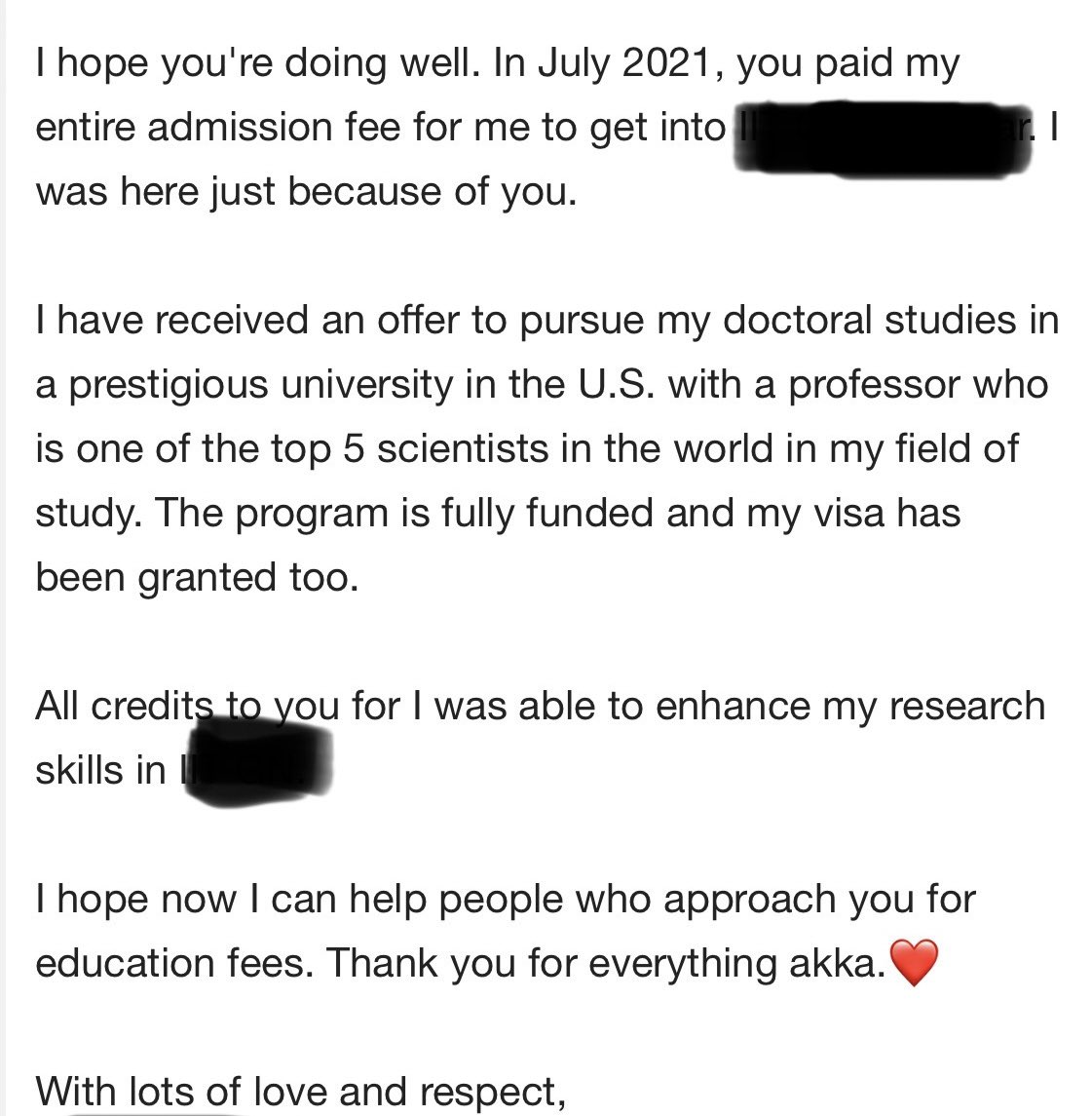 Chinmayi's tweet photo. This made my day.

If you all are making a decent amount of money, set aside a small amount to pay someone’s fees.

Education changes lives, families, communities. 

I am grateful that the music that I have been gifted with can pay it forward. 🙏 https://t.co/gazf6Fbedg
