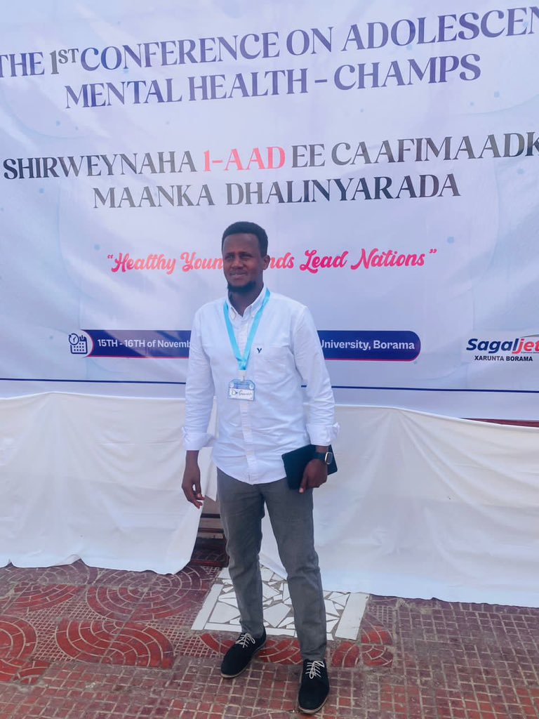 Attending the 1st conference on Adolescence mental Health- CHAMPS organized by Amoud University in collaboration with Dalarna University. 
#champs2023 #YouthEmpowerment #Dalarna #University #Amoud #University.