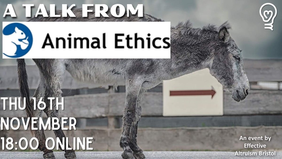 EABristol's tweet photo. Just a reminder we have a talk from Animal Ethics tonight at 6. It's a very exclusive event so we'll be sharing the zoom link closer to the time. https://t.co/CUsB9cozpe https://t.co/NwTWDJ9BXa