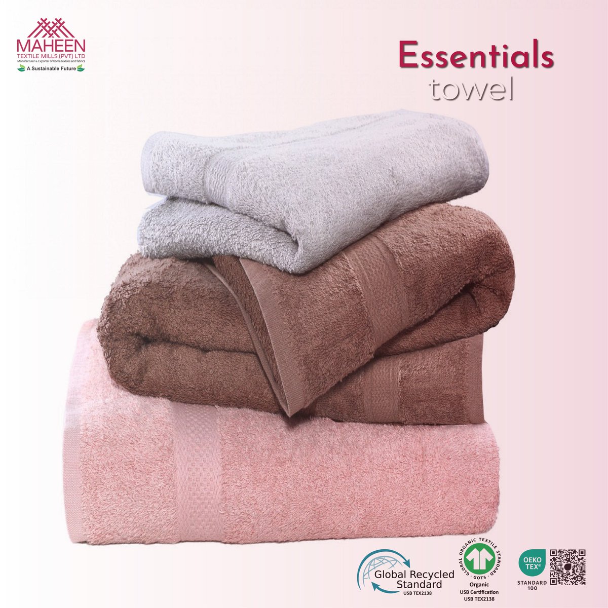 Maheentex's tweet photo. Immerse yourself in the unparalleled softness and absorbency of our carefully curated towels, each designed to elevate your sense of well-being and redefine your expectations of quality. These towels can be machine washed in warm water with similar colors.
#towel #maheetextile https://t.co/TJbEbDbrjf