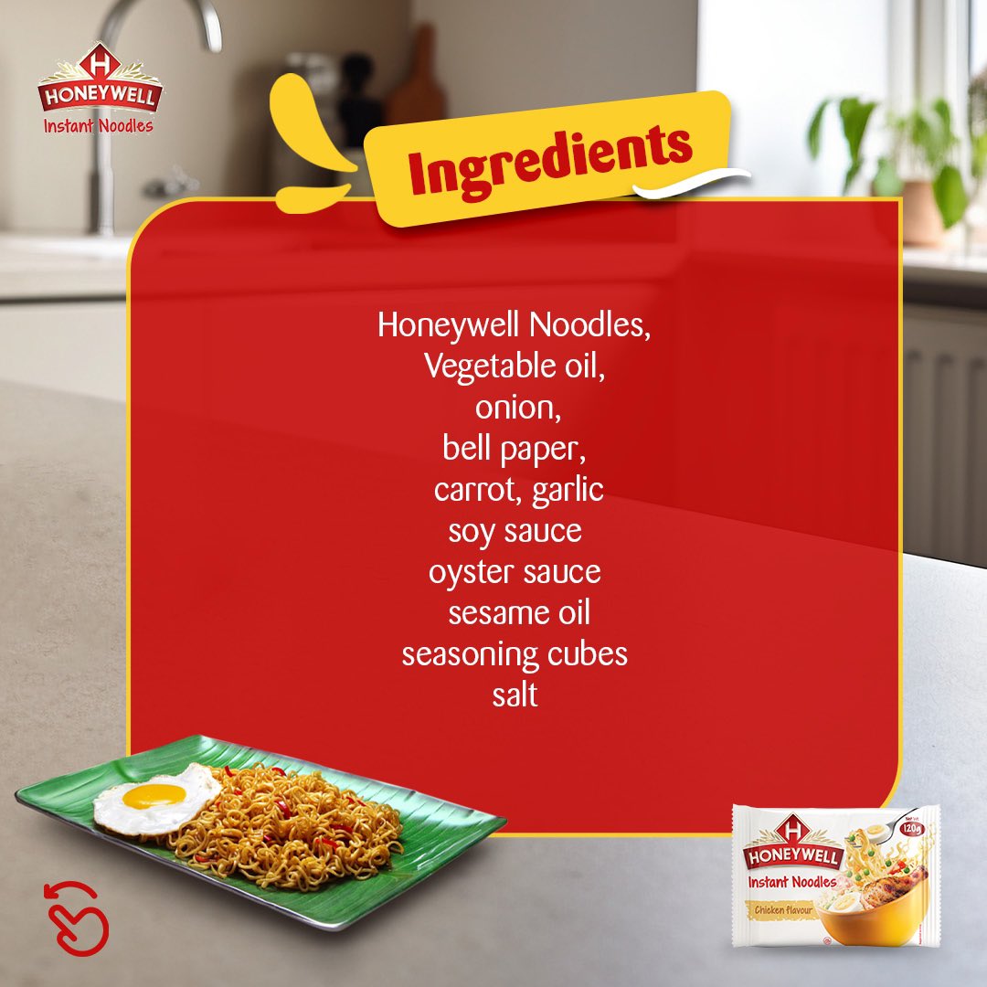 hfmnoodlesng's tweet photo. Honeywell does it better! Our stir fry noodles is that delicacy everyone needs to try.. Have you tried this delicious recipe before? Let us know in the comments below.
#Honeywell #HoneywellNoodles #HoneywellRecipe #DishOfTheWeek #HoneywellDoesItBetter https://t.co/uFiqCjiTxq
