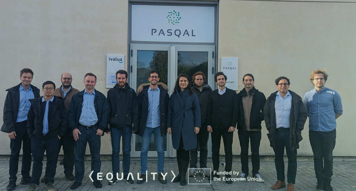 EQUALITY Project (@equalityquantum) on Twitter photo The EQUALITY consortium got together this week at <a href="/PASQAL/">pascal mixedbud</a>’s headquarters in France to celebrate the project’s first year! It was a great pleasure seeing all the partners! Specials thanks to PASQAL and team for organizing this great meeting! The EQUALITY consortium got together this week at <a href="/PASQAL/">pascal mixedbud</a>’s headquarters in France to celebrate the project’s first year! It was a great pleasure seeing all the partners! Specials thanks to PASQAL and team for organizing this great meeting!