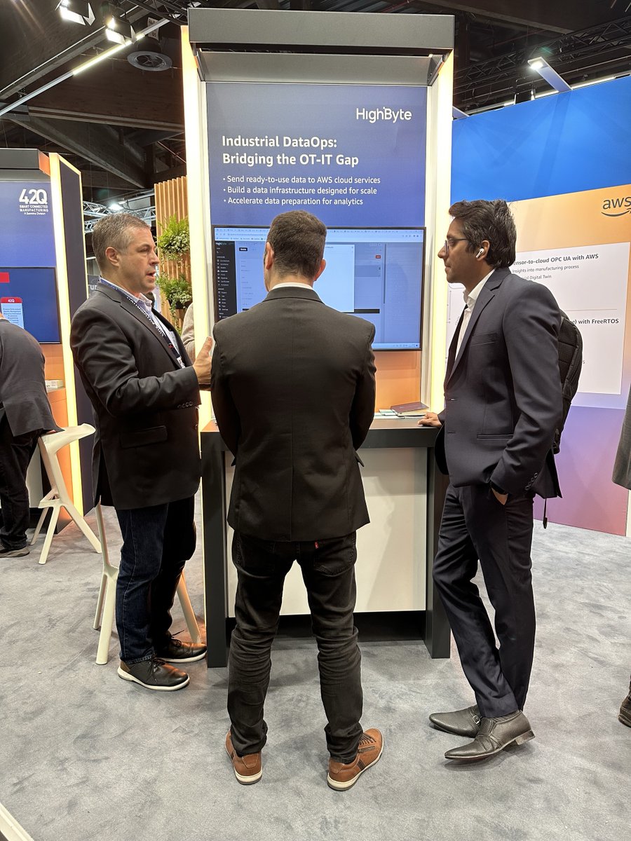 🇩🇪 It's the final day of #SPS2023 in Nuremberg and there is still plenty to see! 

Visit the HighByte team in the @awscloud booth located in Hall 5, Stand #350 to see custom demo and learn about the value of combining Industrial #DataOps with AWS cloud services. #AWSPartners