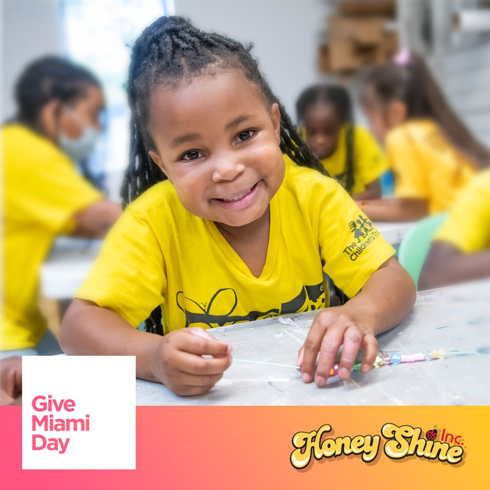 Stop whatever you are doing, and support HONEYSHINE…this Give Miami Day! Your support allows us to offer programs that transform lives. Make your donation today❕❕✨
#Reshare #SpreadTheWord #DonateToday <a href="/MiamiFoundation/">The Miami Foundation</a>