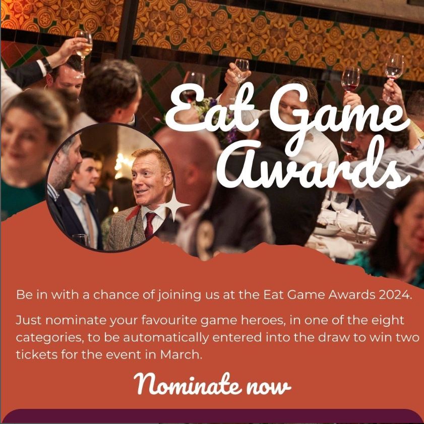 BASCnews's tweet image. Do you want to join us at the @EatGameUK Awards 2024?

Just by nominating your favourite retailers, restaurants or game dealers, you will automatically be entered into the draw to win two tickets.

Nominate now: orlo.uk/CLICK_TO_NOMIN…

#eatgameawards #eatgameawards2024 #eatgame