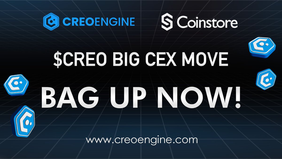 creo_engine's tweet photo. You hear it here FIRST! 🔥
$CREO is set to hit a big exchange soon! 
So prepare yourselves and bag some gains before the buzz💰

#CreoEngine #CreoToken #Web3 #cryptocurrency #cryptotrading #GameFi #fintech #fintechnews https://t.co/JxkJo6rKvZ