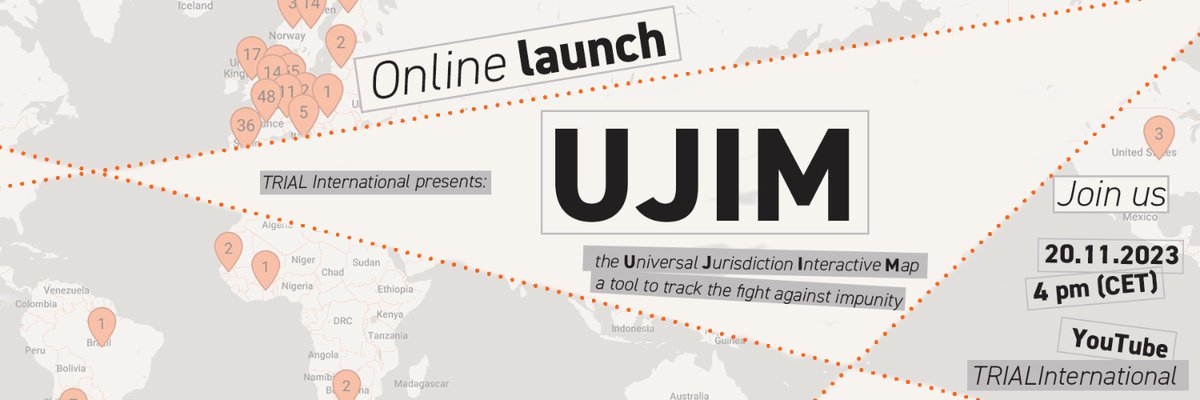 PhilipGrant40's tweet photo. In 20+ years working in this field, I've never seen such an acceleration of #UniversalJurisdiction cases.
In just the past weeks:
1⃣ opening in #Sweden of a case against corporate actors (a world premiere) for complicity in #warcrimes committed in #Sudan (the #Lundin case)
2⃣ a former minister and #Congolese warlord sent to trial on #crimesagainsthumanity charges in #France
3⃣ a former minister of Interior of #Gambia soon to go on trial on crimes against humanity charges in #Switzerland.
4⃣ complaint filed in #Argentina against former #Colombian President Alvaro Uribe for 6000+ cases of extrajudicial execution
5⃣ arrest warrant issued by France against no less than #Syria's Bashar al-Assad for use of chemical weapons
6⃣ start of trials in #Belgium and France related to the 1994 genocide against the Tutsi in #Rwanda
7⃣ announcement that the trial of an alleged former member of a Gambia death squad will take place next year in the #USA.
8⃣ former minister of Defence of #Algeria Khaled Nezzar will go on trial in #Switzerland on war crimes and crimes against humanity charges, probably in 2024.
9⃣#Switzerland acquitted a member of a #Belarussian hit team who had confessed to taking part in the disappearance of opposition members (appeals have been filed, case to be continued...)
🔟 filling of complaints of #Russian war crimes in #Ukraine before German authorities.
On top of that, you have of course other trials currently running or soon to be in The Netherland, Finland, Germany, Sweden...
Interested by following UJ cases all over the world?
Please join us Monday 20 November live at 4pm CET to discover UJIM, @trial's newest tool, the "Universal Jurisdiction Interactive Map" with @mazenadarwish3 (@SyrianCenter) and @AidaSamani (@crdefenders) and yours truly.
>>> https://t.co/stwiOIYldU