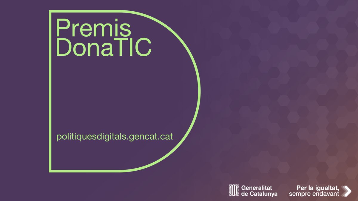 tic's tweet photo. 📣 Ha arribat el dia!
🏆 Avui celebrem els #PremisDonaTIC 2023!
🏅 Una iniciativa del @govern per a reconèixer a totes les dones referents en l'àmbit #TIC de la #ciència, #tecnologia, #enginyeria i #matemàtiques (CTEM)
✊ Fem visible el vostre paper en el món digital https://t.co/FPRompTybq
