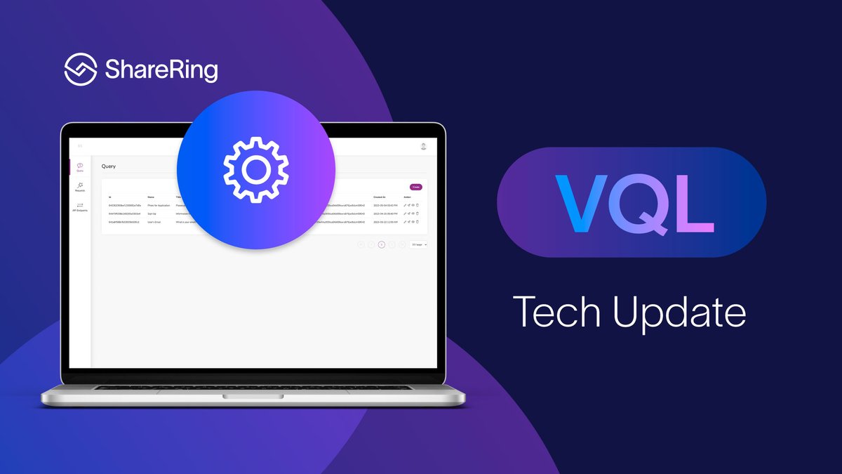 ShareRingGlobal's tweet photo. 🔐 Learn how businesses can enhance information management through our latest VQL development from our latest tech update

✨Enterprise Version of VQL✨

Some key features include - billing, multi-user access, configurable access privileges and more

🧵1/5 https://t.co/DoCDApoC1Y