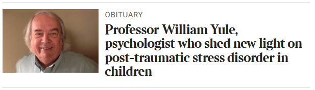 Obituary in the Times today: