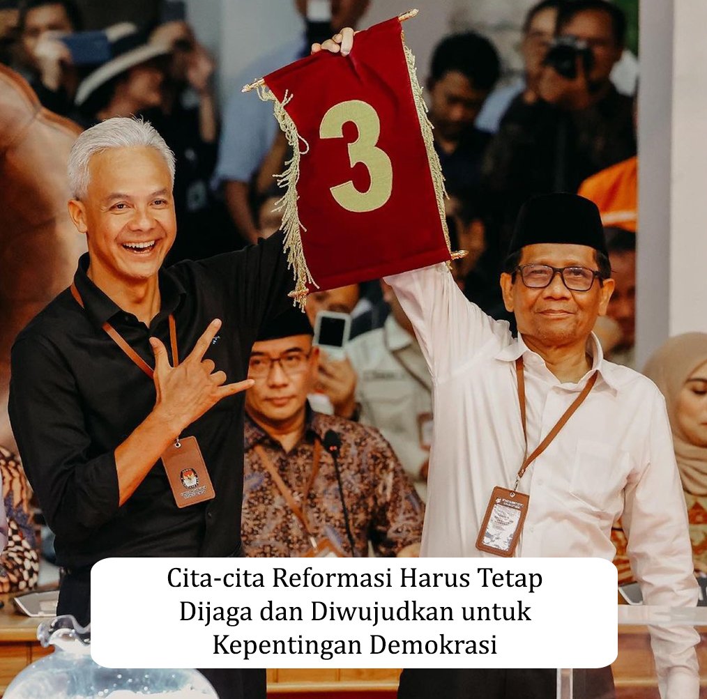 Dukungan saya untuk Ganjar Pranowo, karena ia berkomitmen untuk membawa Indonesia ke arah yang lebih baik @dedykatolet80 
Ganjar Mahfud M3nang