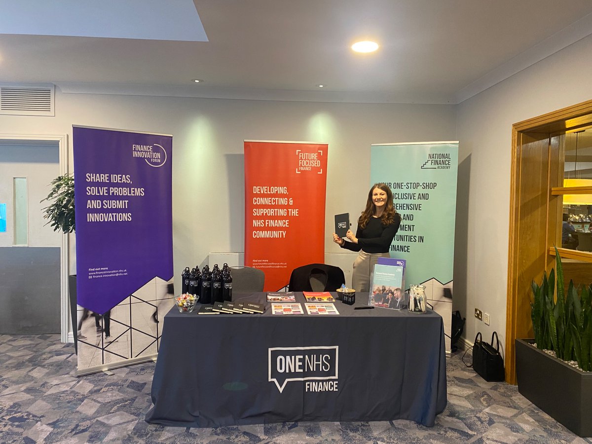 OneNHSFinance's tweet photo. Today we are at the HFMA, SDN and ONF East Midlands Conference .  Come and say hello to @SophieRoweFFF and Camilla to hear all things ONF! @HFMA_EMids @SDNEastMids #bettertogether https://t.co/FqyF8AxIo2