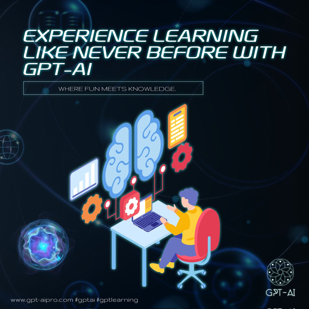 gptaipro's tweet image. 📚🌟 Elevate Your Learning Experience with GPT-AI! 🚀🎮
 
"Experience Learning Like Never Before with GPT-AI" - It's where fun meets knowledge. 💡🌈
 
#GPTAI #LearningAdventure #FunAndKnowledge