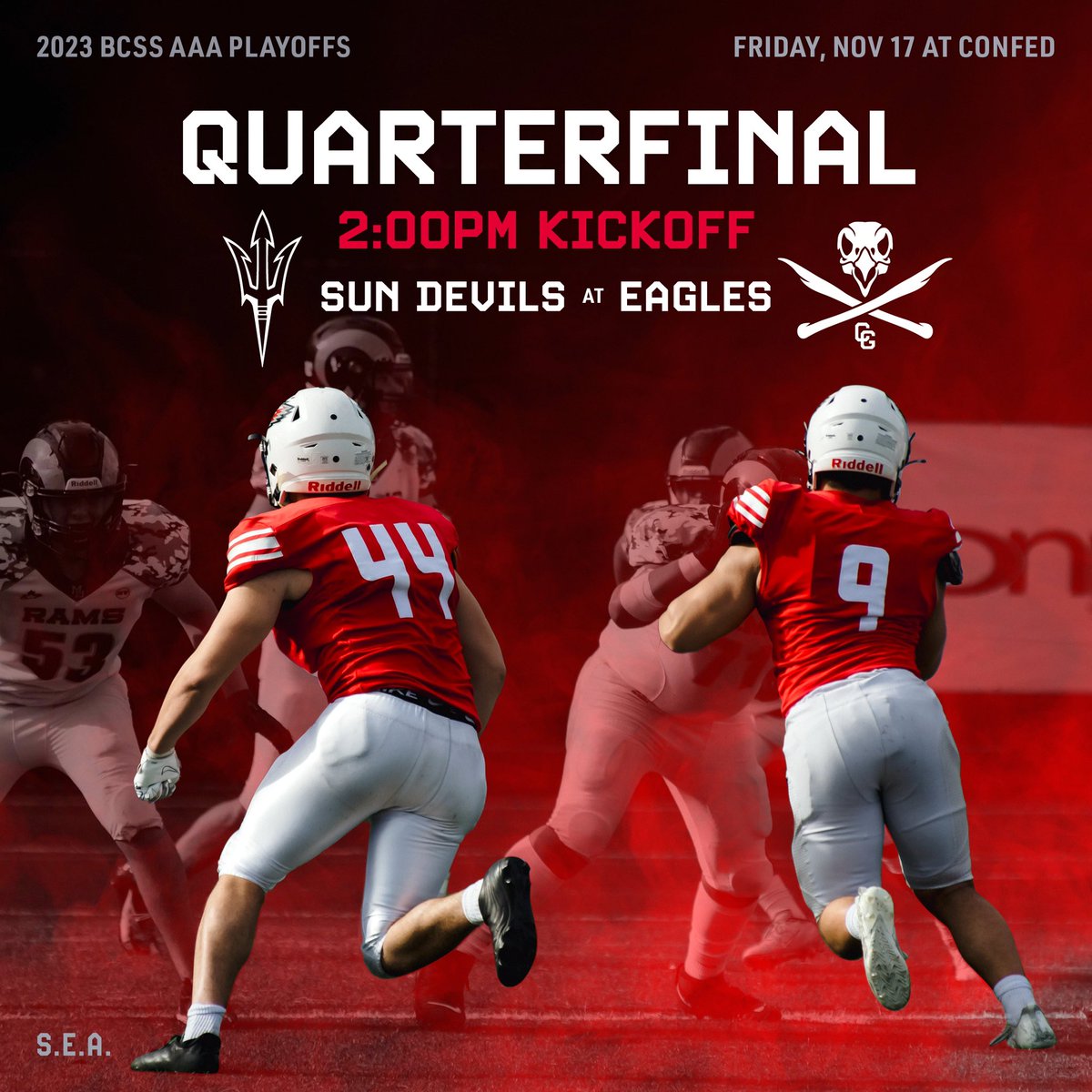 🦅 v 😈 
📍 Carson Graham
⏰ Friday, 2pm