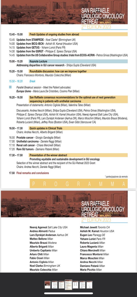 On my way to Milano to attend this exiting action packed program planned by @AndreaNecchi and team - looking forward to great science discussions with friends and colleagues #GURetreat23