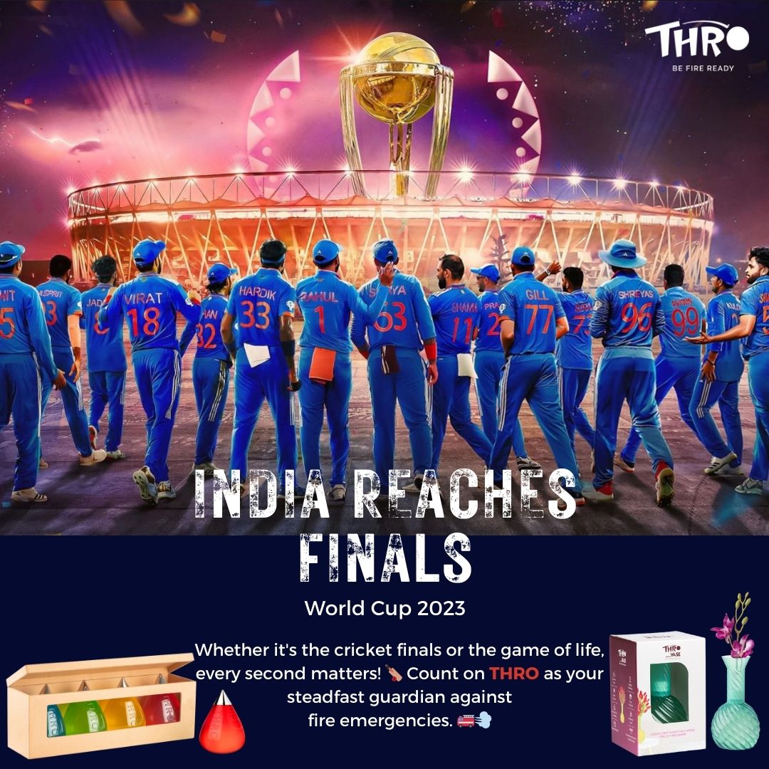Thro_FireSafety's tweet photo. Cricket finals or everyday life – every moment counts! 🏏 When the heat is on, trust THRO to be your unwavering defense against
fire emergencies.
#WorldCup2023 #iccworldcup2023 #WorldCupFever #GameOn #onestepaway #trophy #SafetyFirst #FireSafety #DefendWithTHRO #Deccaleap https://t.co/trLibumr5m