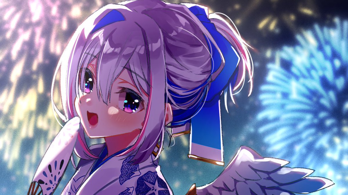 大空スバル 「#逆光は素晴らしいのでこれを見た人も逆光を貼る 寒色だわね 」|👑濁流👑個人依頼のみ停止中のイラスト