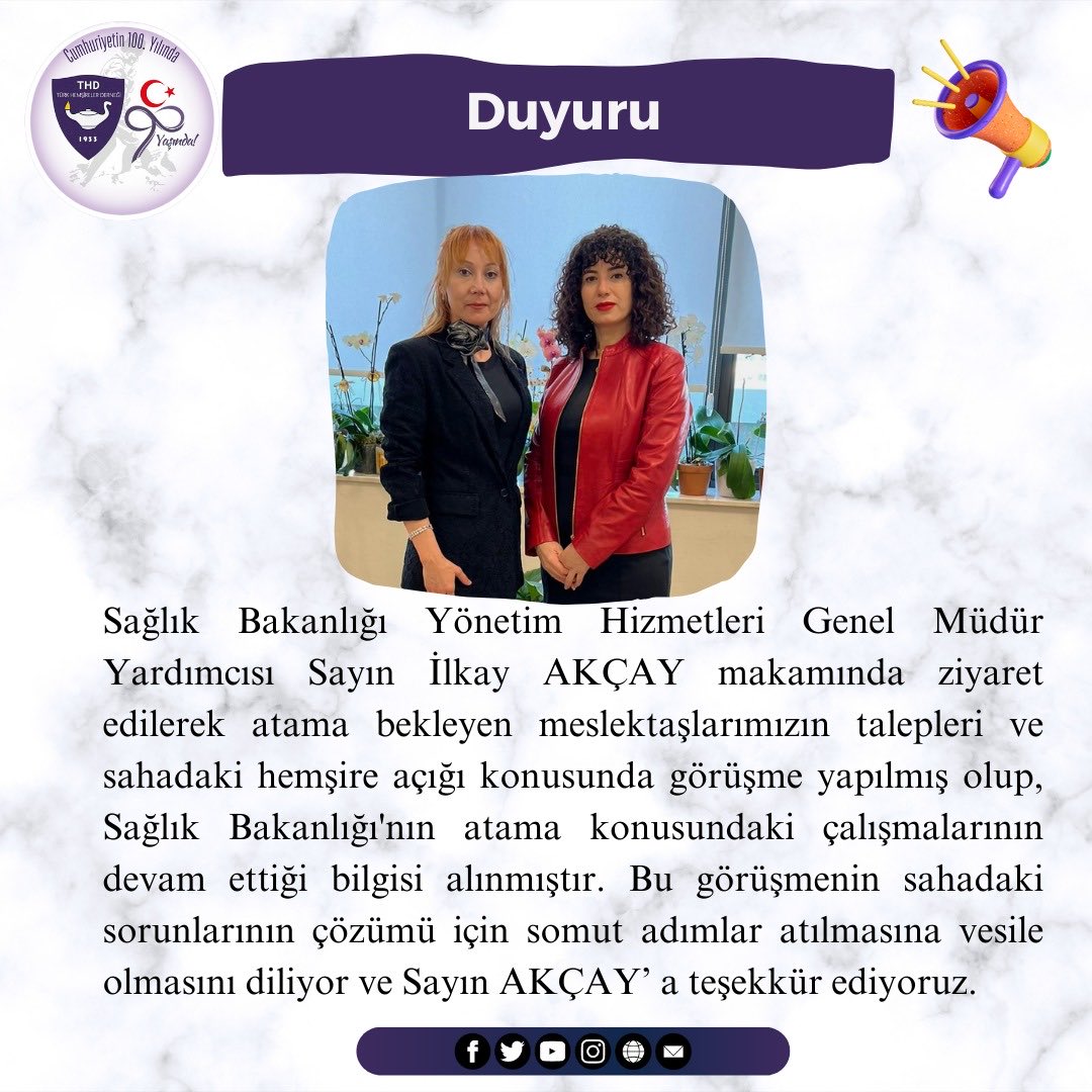 Türk Hemşireler Derneği (@thd_genelmerkez) on Twitter photo 